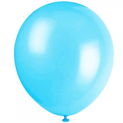 GLOBO DON CONFETI #12 ESTANDAR LIGHT BLUE C/50 --