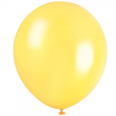 GLOBO DON CONFETI #12 MACARRON YELLOW C/50 --