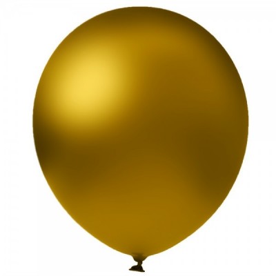 GLOBO DON CONFETI #12 CHROME GOLD C/50 --