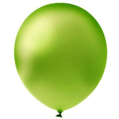 GLOBO DON CONFETI #12 CHROME LIGHT GREEN C/50 --