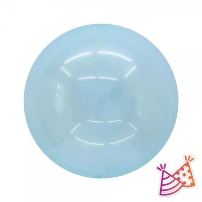 GLOBO WEPARTY BUBBLE #24 AZUL CLEAR