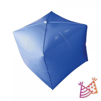 GLOBO WEPARTY CUBO SOLIDO #24 AZUL REY C/2