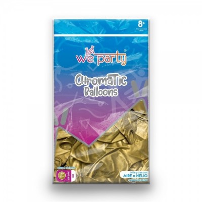 GLOBO WEPARTY CHROMATIC #5 ORO C/100 --