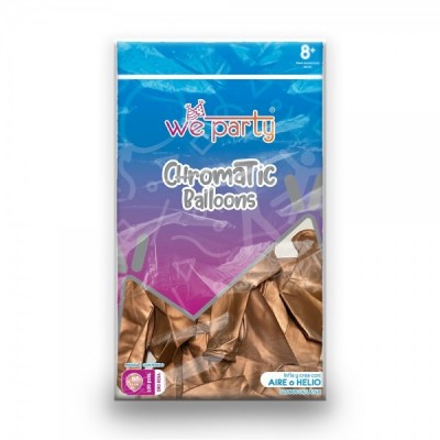 GLOBO WEPARTY CHROMATIC #5 ROSE GOLD C/100 --