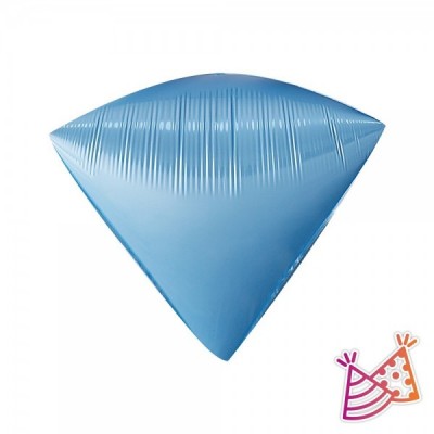 GLOBO WEPARTY DIAMANTE SOLIDO #24 AZUL BEBE C/2