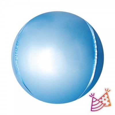 GLOBO WEPARTY ESFERA SOLIDO #18 AZUL BEBE C/2