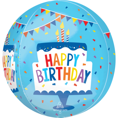 GLOBO CONVER ESFERA ORBZ HAPPY BIRTHDAY TIERED CAKE