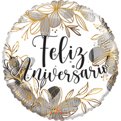 GLOBO CONVER #18C ANIVERSARIO FLORAL