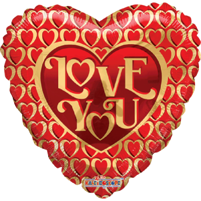 GLOBO CONVER #18H LOVE YOU PATTERN HEARTS