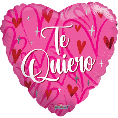 GLOBO CONVER #18H TE QUIERO CORAZON ROSA