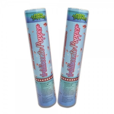 PARTY POPPER 20CM IRIDISCENTE EURO. --