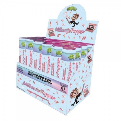 PARTY POPPER 20CM ROSEGOLD EURO --