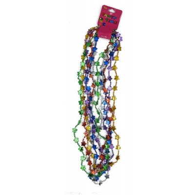 COLLAR MARDIGRAS ESTRELLAS MINIS COLORES C/12 SKH VMF