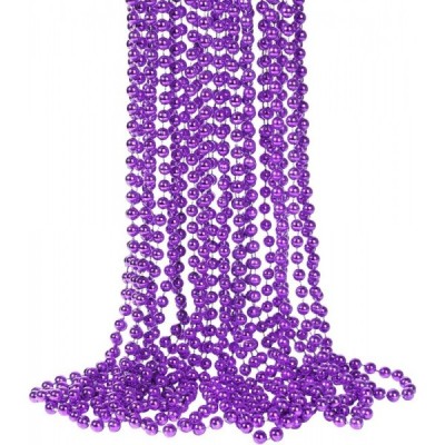 COLLAR MARDIGRAS PERLA 33" MORADO C/12 EURO VMF