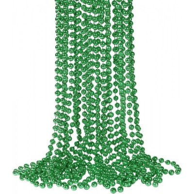 COLLAR MARDIGRAS PERLA 33" VERDE ESMERALDA C/12 EURO VMF