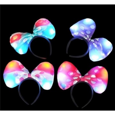 DIADEMA MOÑO TELA CON LUZ VMF