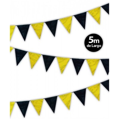 BANDERINES NEGRO-ORO 5M EURO