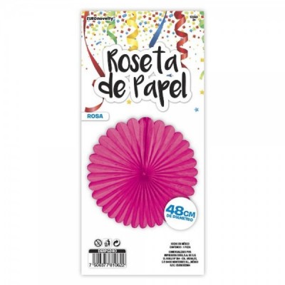 ROSETA DE PAPEL 48CM ROSA EURO
