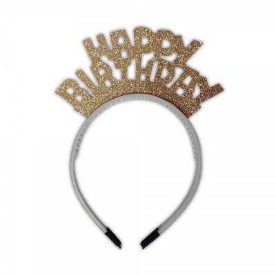DIADEMA HAPPY BIRTHDAY ORO FOAMY EURO