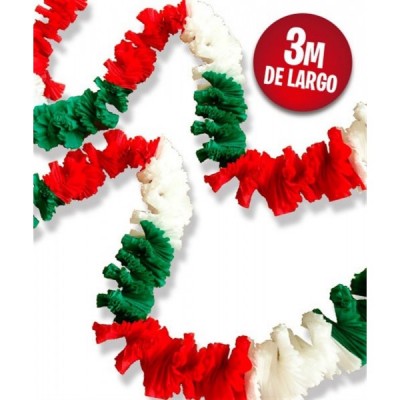 GUIRNALDA TRICOLOR PLÁSTICO 3MT EURO