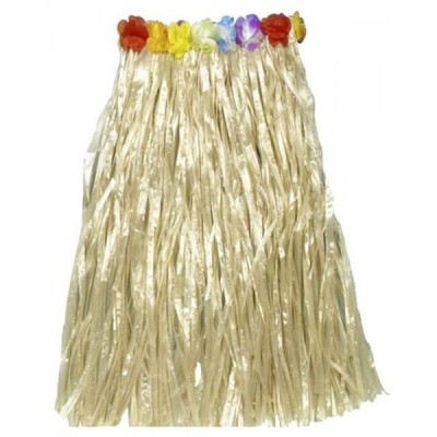 FALDA HAWAIIANA LARGA BEIGE 34" EURO FNA02-VMF