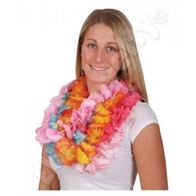 COLLAR HAWAIIANO FLORES LUAU 2TONOS 1PZ EURO
