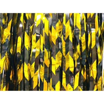 CORTINA METALICA NEGRO/ORO 91X244CM VMF --
