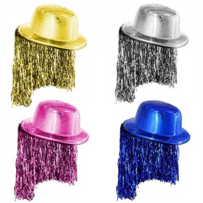 SOMBRERO BOMBIN PELUCA METALICA VMF