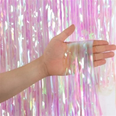 CORTINA NACARADA/IRIDICENTE BLANCA 91X244CM VMF --