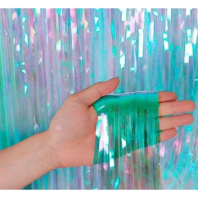 CORTINA NACARADA/IRIDICENTE AZUL 91X244CM VMF --