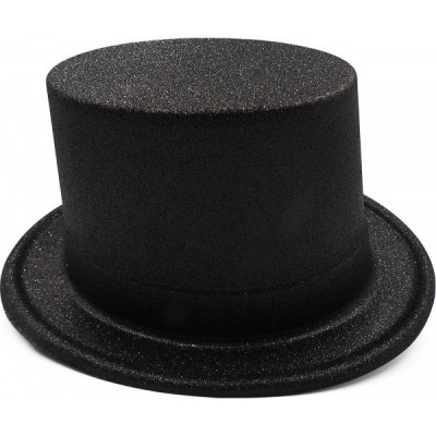 SOMBRERO COPA NEGRO PLASTICO DIAMANTADO VMF