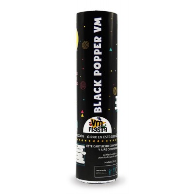 PARTY POPPER BLACK 20CM VMF --