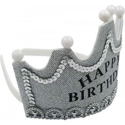 CORONA HAPPY BIRTHDAY PLATA FOAMY CON LUZ VMF