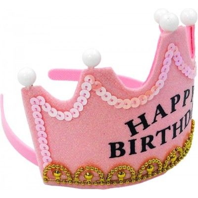 CORONA HAPPY BIRTHDAY ROSA FOAMY CON LUZ VMF