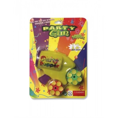PISTOLA CONFETTI C/2 CARTUCHOS EURO