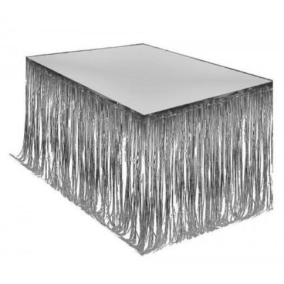 CORTINA METALICA .FALDON P/MESA PLATA EURO --