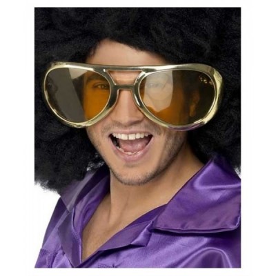 LENTES JUMBO DORADO ELVIS ROCKSTAR EURO