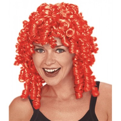PELUCA DISFRAZ CURLY PELIROJA EURO