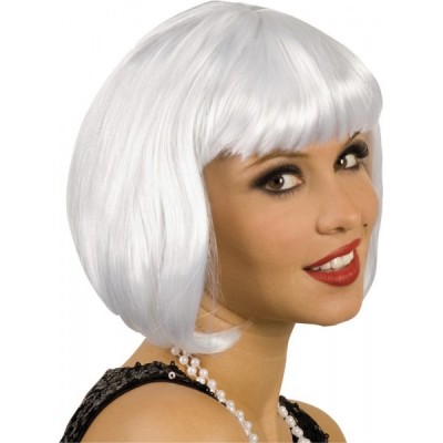 PELUCA MELENA CORTA BLANCA EURO