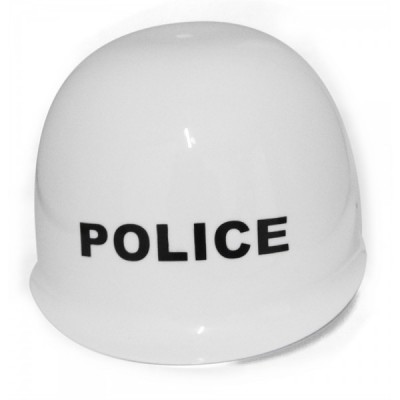 SOMBRERO CASCO POLICIA BLANCO VMF