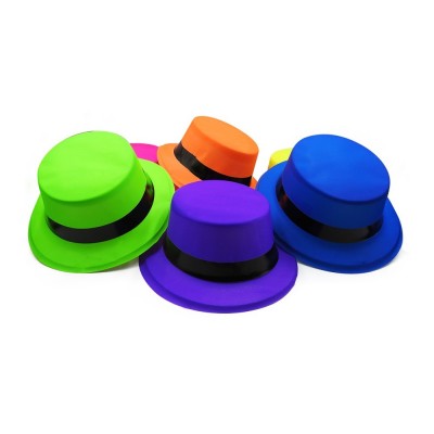 SOMBRERO MEDIA COPA PLASTICO NEON VMF
