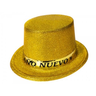 SOMBRERO AÑO NUEVO COPA PLASTICO DIAMANTADO VMF