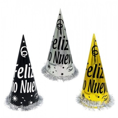 GORRO FELIZ AÑO NUEVO ESCARCHA JUMBO VMF
