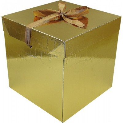 CAJA CARTON VMF CUBO 22X22 LISTON METALICO LISO