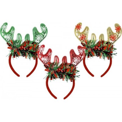 DIADEMA NAVIDAD RENO METALICA COPO Y ESCARCHA VMF