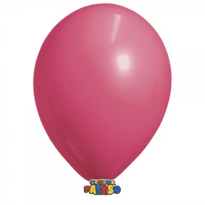 GLOBO PAYASO #12 DECOR ROSA FUCSIA C/50 --