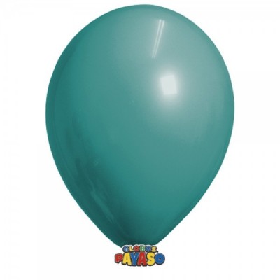 GLOBO PAYASO #12 DECOR TURQUESA C/50 --