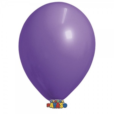 GLOBO PAYASO #12 DECOR VIOLETA C/50 --