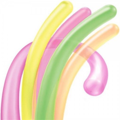 GLOBO PAYASO #270 ZEPELIN SURTIDO NEON C/100 --