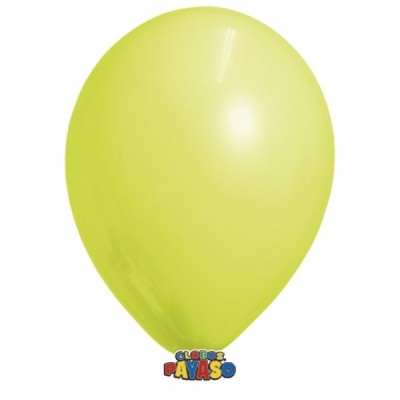GLOBO PAYASO #5 DECOR AMARILLO CANARIO C/100 --